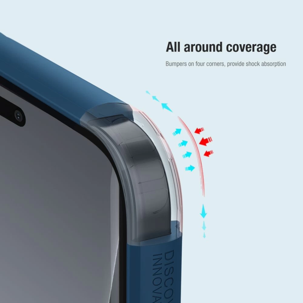 Xiaomi 13 Lite чехол синий NILLKIN SUPER FROSTED SHIELD PRO