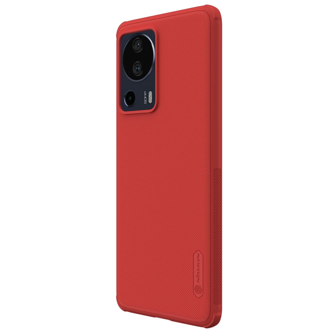Xiaomi 13 Lite чехол красный NILLKIN SUPER FROSTED SHIELD PRO