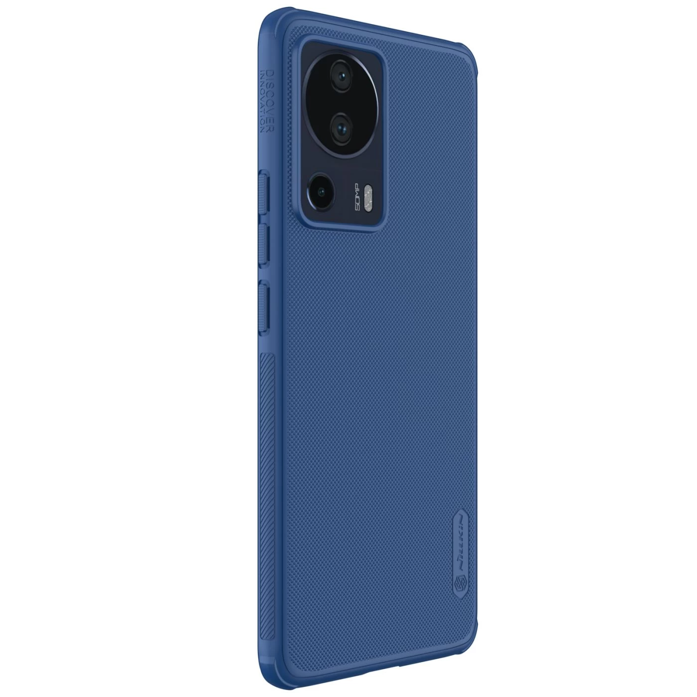 Xiaomi 13 Lite чехол синий NILLKIN SUPER FROSTED SHIELD PRO