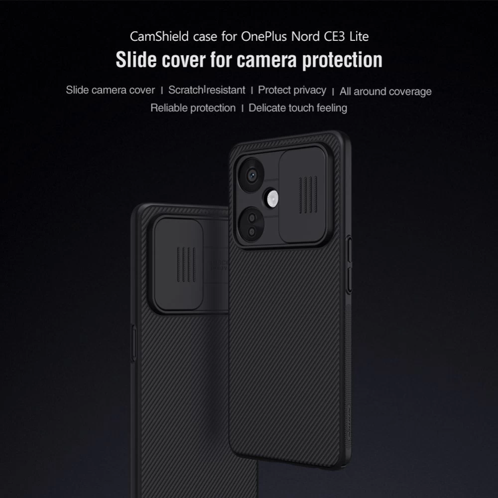 OnePlus Nord CE 3 Lite чехол синий NILLKIN CAMSHIELD CE3