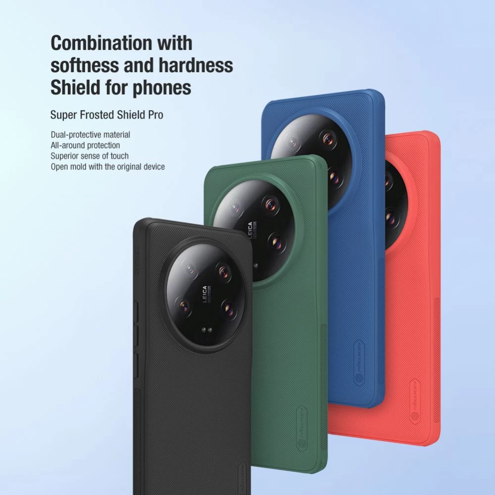 Xiaomi 13 Ultra dėklas mėlyna NILLKIN SUPER FROSTED SHIELD PRO