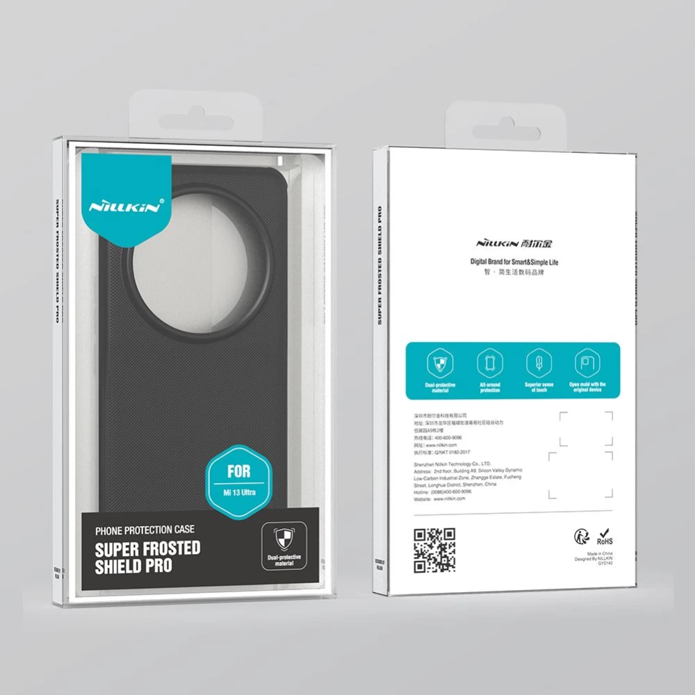 Xiaomi 13 Ultra dėklas mėlyna NILLKIN SUPER FROSTED SHIELD PRO