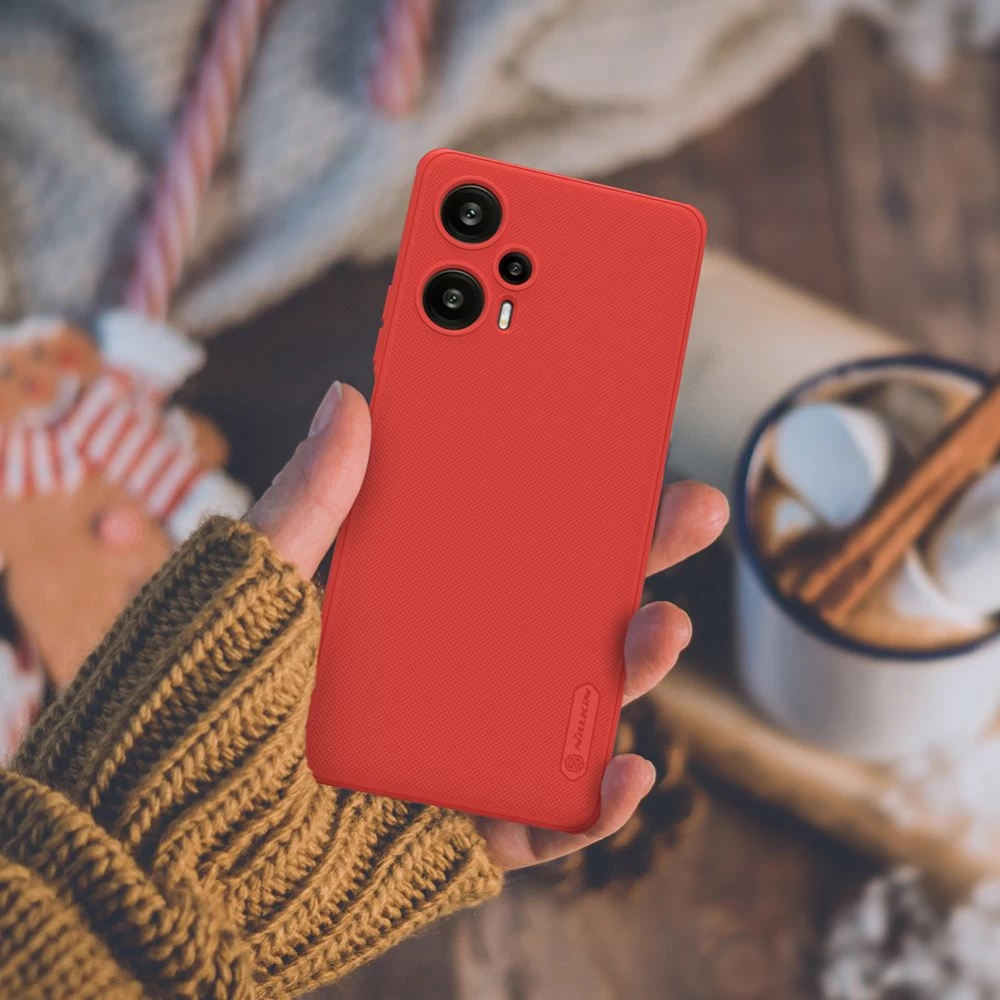 Xiaomi RedMi Note 12 Turbo dėklas Juoda NILLKIN SUPER FROSTED SHIELD PRO Redmi