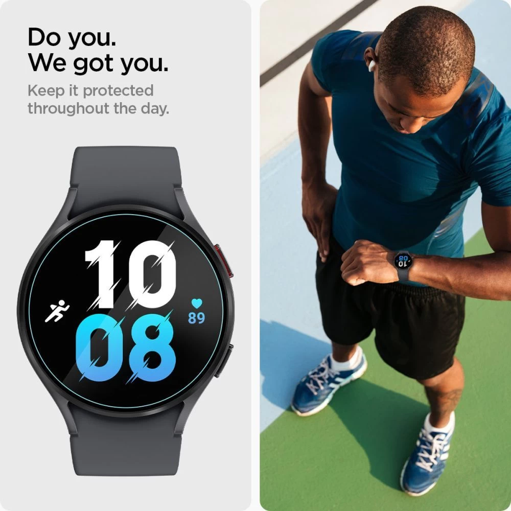 Samsung Galaxy Watch 6 skärmskydd  SPIGEN GLAS.TR ”EZ-FIT” 2-PACK (40 MM)