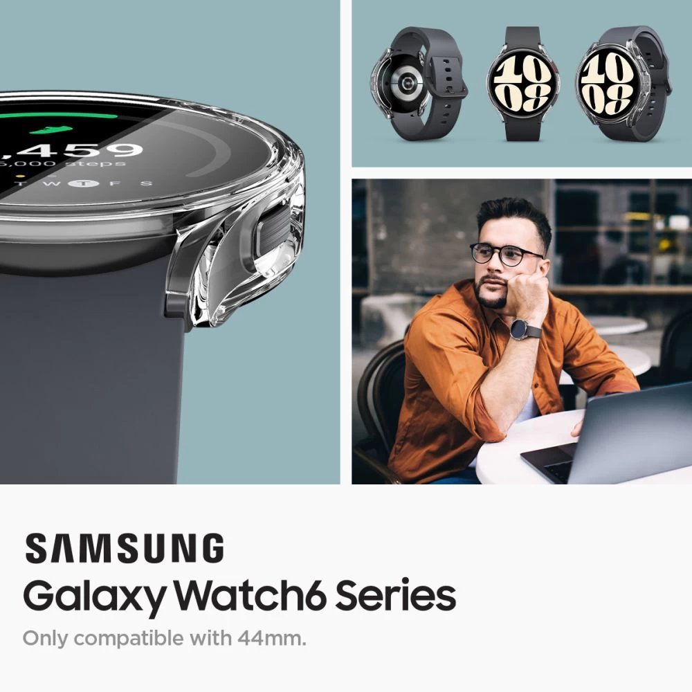 Samsung Galaxy Watch 6 phone case transparent SPIGEN ULTRA HYBRID (44 MM)