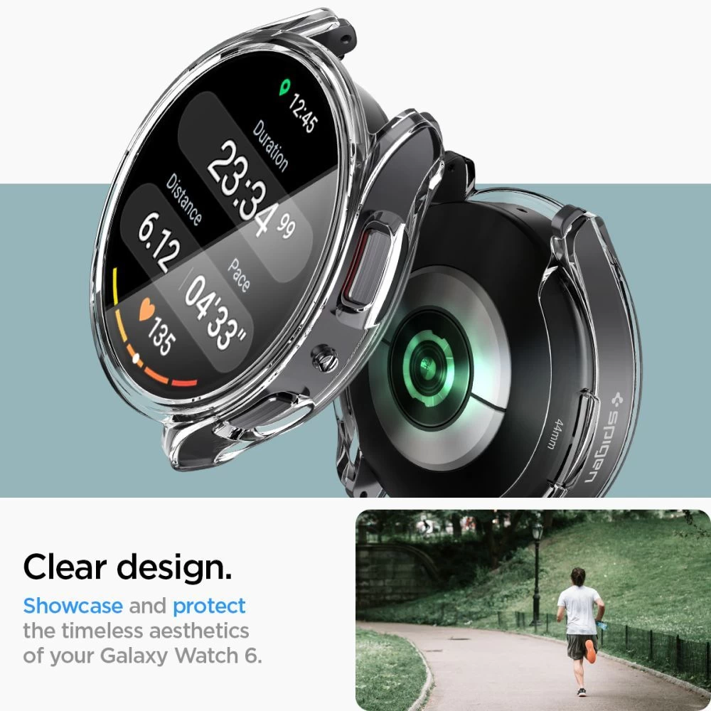 Samsung Galaxy Watch 6 phone case transparent SPIGEN ULTRA HYBRID (44 MM)
