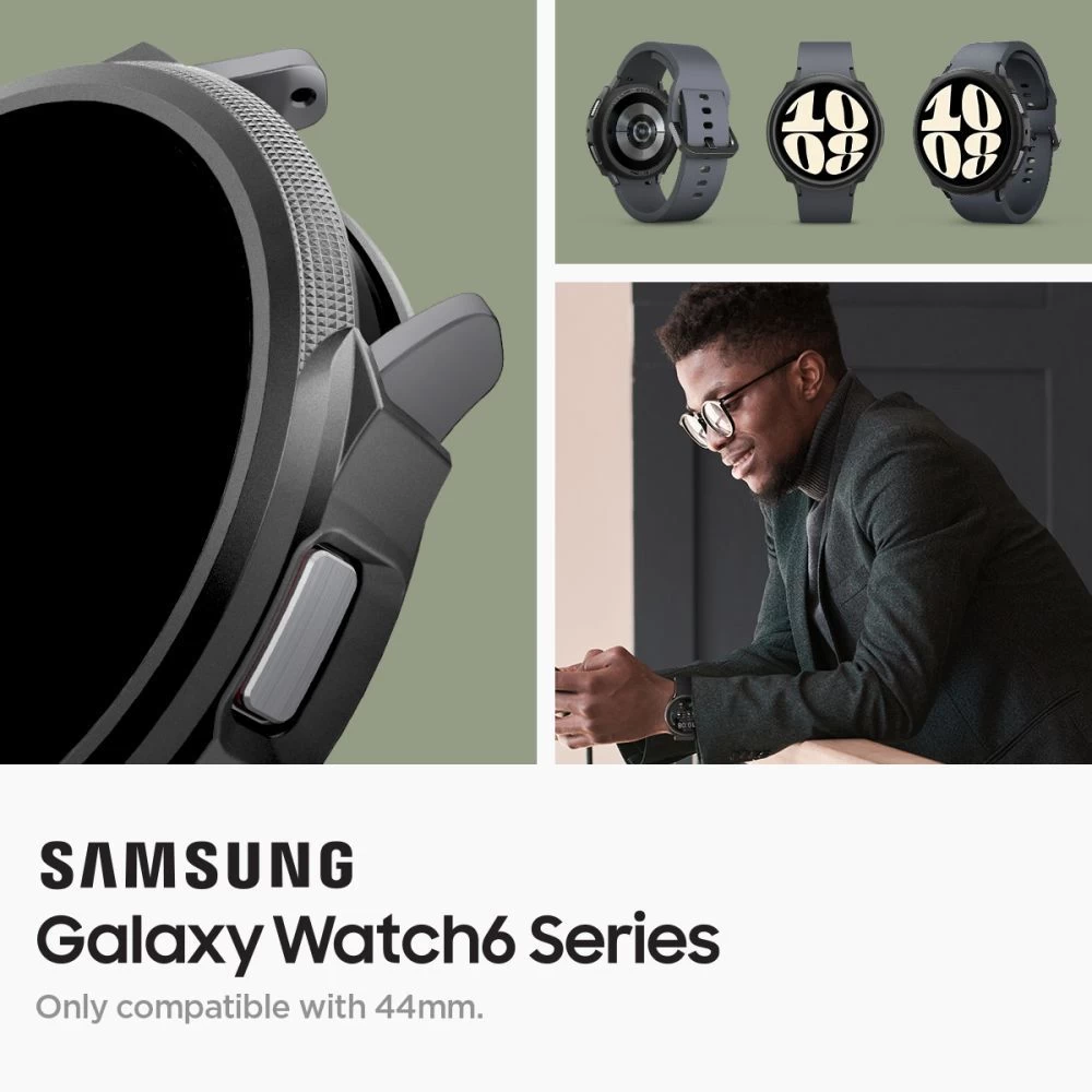 Samsung Galaxy Watch 6 skal, fodral svart SPIGEN LIQUID AIR (44 MM)
