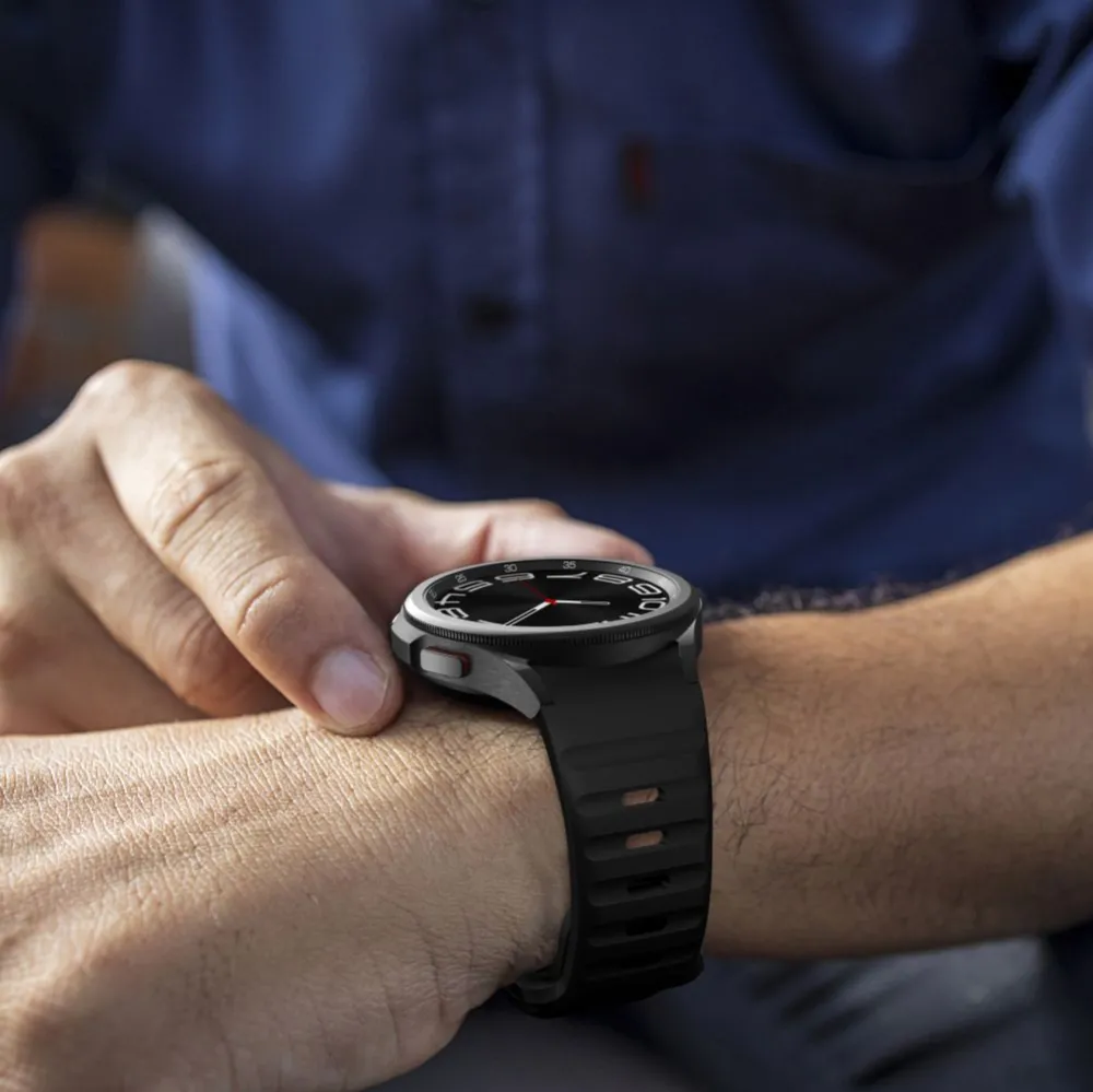 Samsung Galaxy Watch 6 siksniņa melns TECH-PROTECT SILICONE LINE