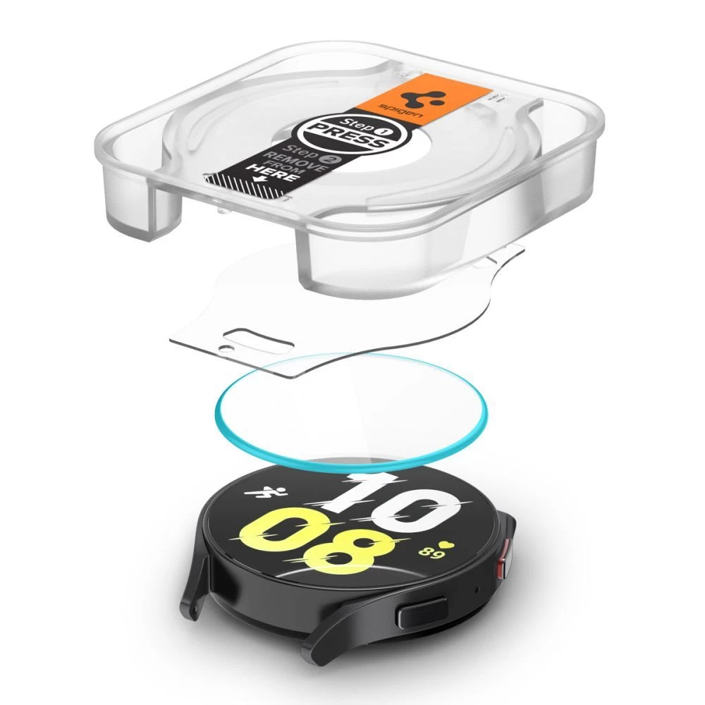 Samsung Galaxy Watch 6 skärmskydd SPIGEN GLAS.TR ”EZ-FIT” 2-PACK (44 MM)