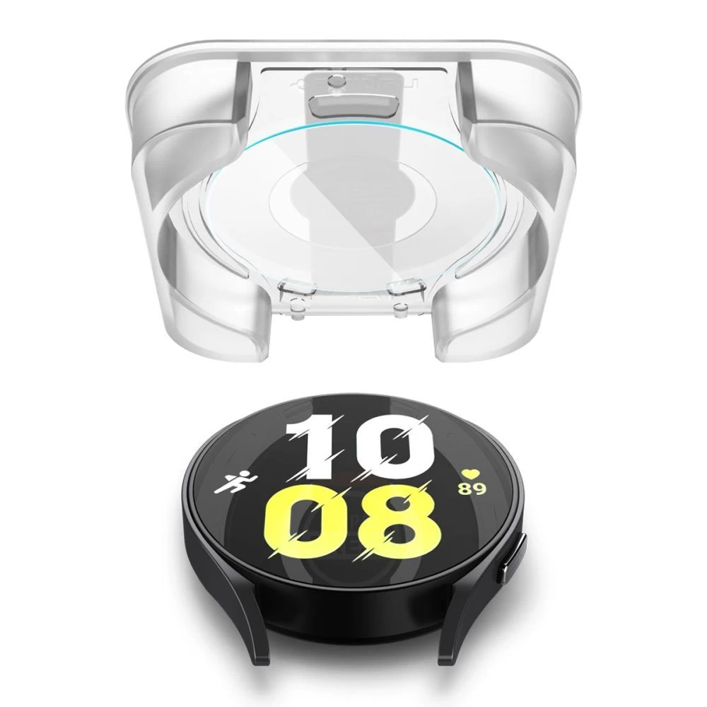 Samsung Galaxy Watch 6 skärmskydd SPIGEN GLAS.TR ”EZ-FIT” 2-PACK (44 MM)