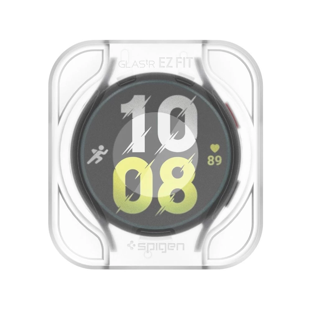 Samsung Galaxy Watch 6 skärmskydd SPIGEN GLAS.TR ”EZ-FIT” 2-PACK (44 MM)