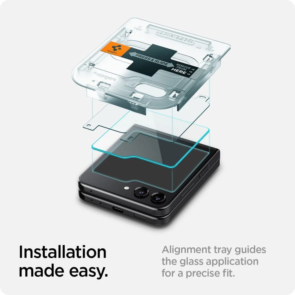 Samsung Galaxy Z Flip 5 защитное стекло  SPIGEN GLAS.TR ”EZ FIT” 2-PACK