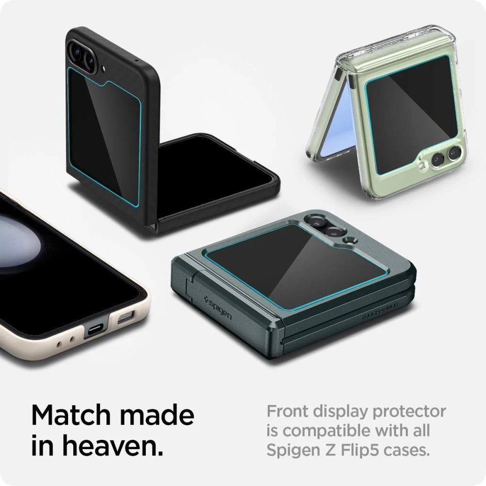 Samsung Galaxy Z Flip 5 защитное стекло  SPIGEN GLAS.TR ”EZ FIT” 2-PACK