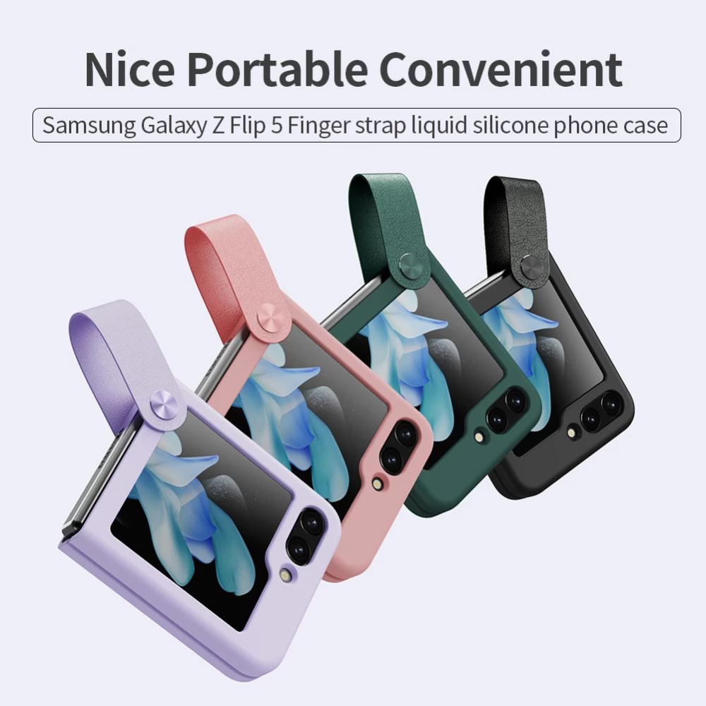 Samsung Galaxy Z Flip 5 suojakuori musta NILLKIN FLEX FLIP