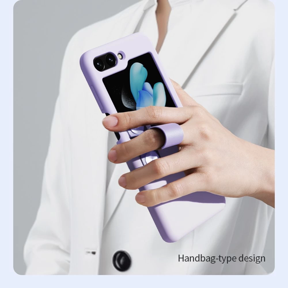 Samsung Galaxy Z Flip 5 suojakuori musta NILLKIN FLEX FLIP