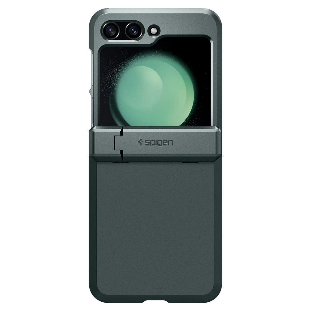 Samsung Galaxy Z Flip 5 dėklas žalia SPIGEN TOUGH ARMOR PRO