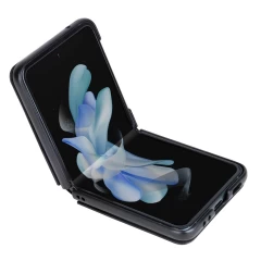 Samsung Galaxy Z Flip 5 suojakotelo musta NILLKIN QIN LEATHER (VEGAN LEATHER)