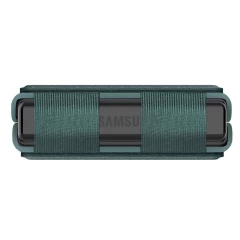 Samsung Galaxy Z Flip 5 suojakotelo vihreä NILLKIN QIN LEATHER (VEGAN LEATHER)