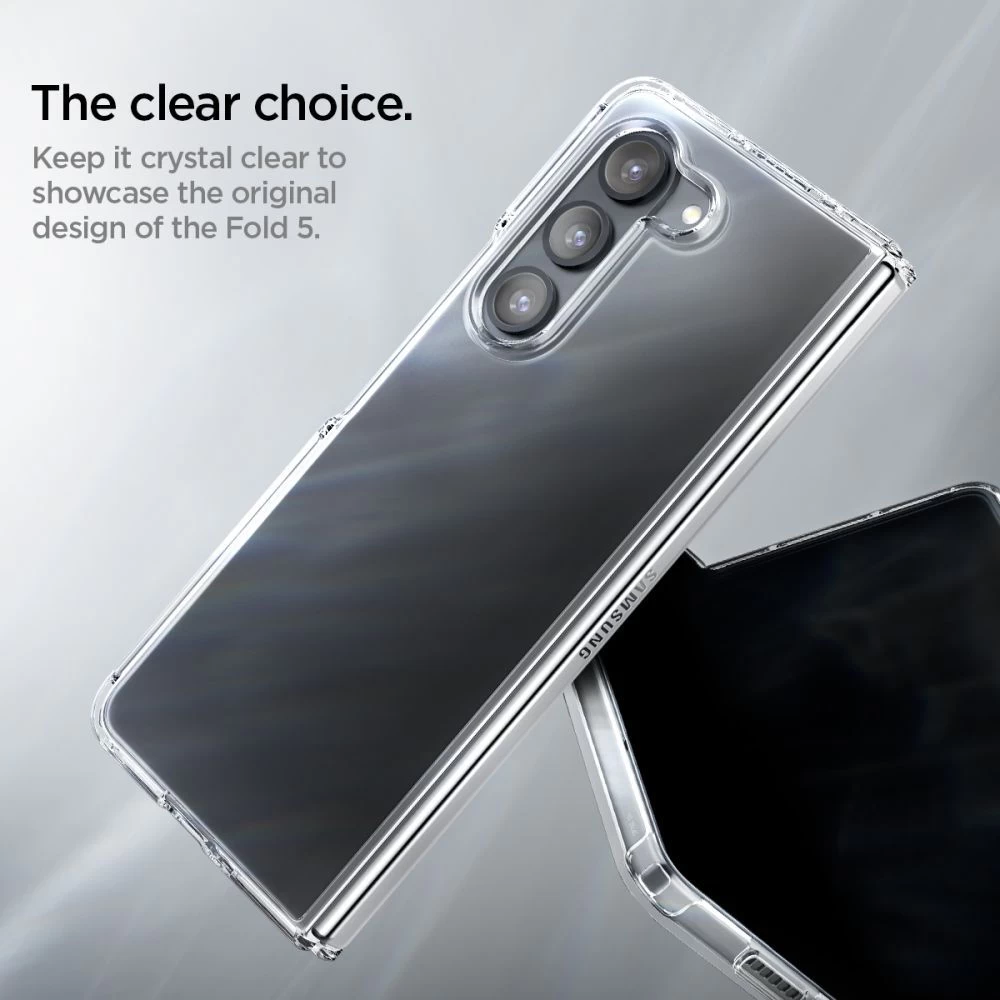 Samsung Galaxy Z Fold 5 dėklas skaidrus SPIGEN ULTRA HYBRID
