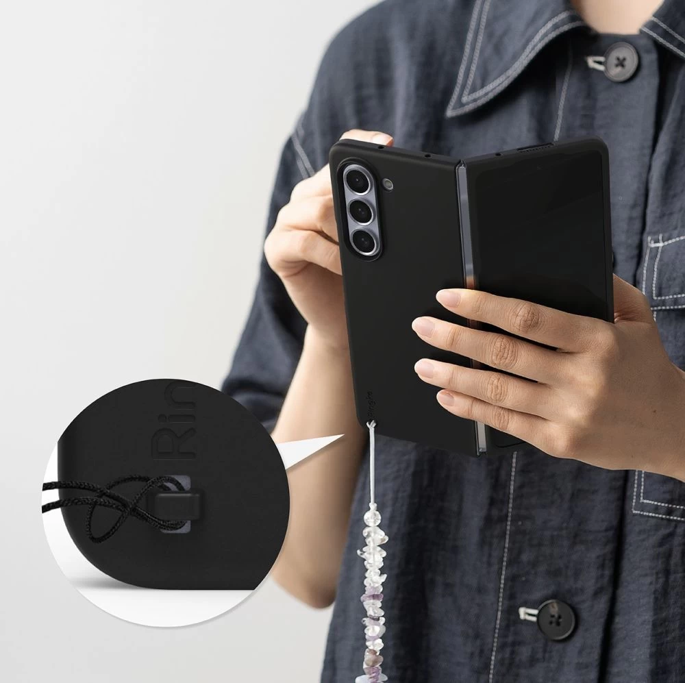 Samsung Galaxy Z Fold 5 dėklas Juoda RINGKE SLIM
