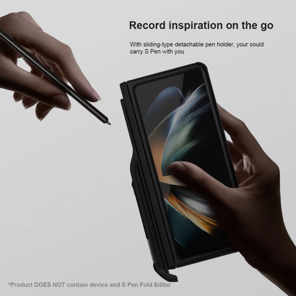 Samsung Galaxy Z Fold 5 skal svart NILLKIN SUPER FROSTED SHIELD (PEN HOLDER VERSION)