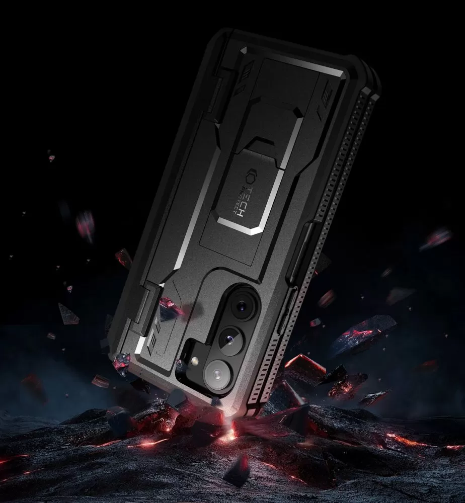 Samsung Galaxy Z Fold 5 vāciņš melns TECH-PROTECT KEVLAR PRO PEN