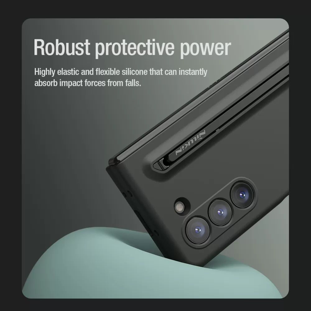 Samsung Galaxy Z Fold 5 vāciņš melns NILLKIN FLEX PURE FOLD (S PEN Version)