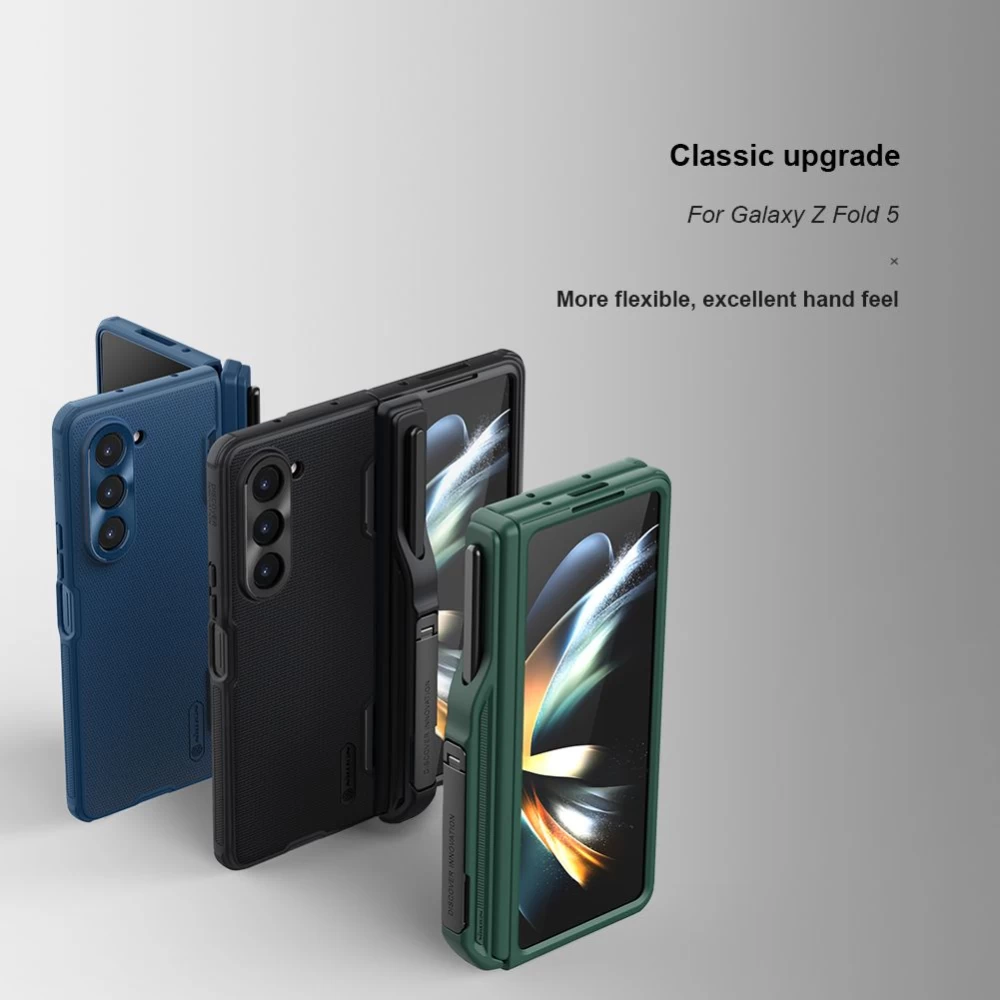 Samsung Galaxy Z Fold 5 skal grön NILLKIN SUPER FROSTED SHIELD (PEN HOLDER VERSION)