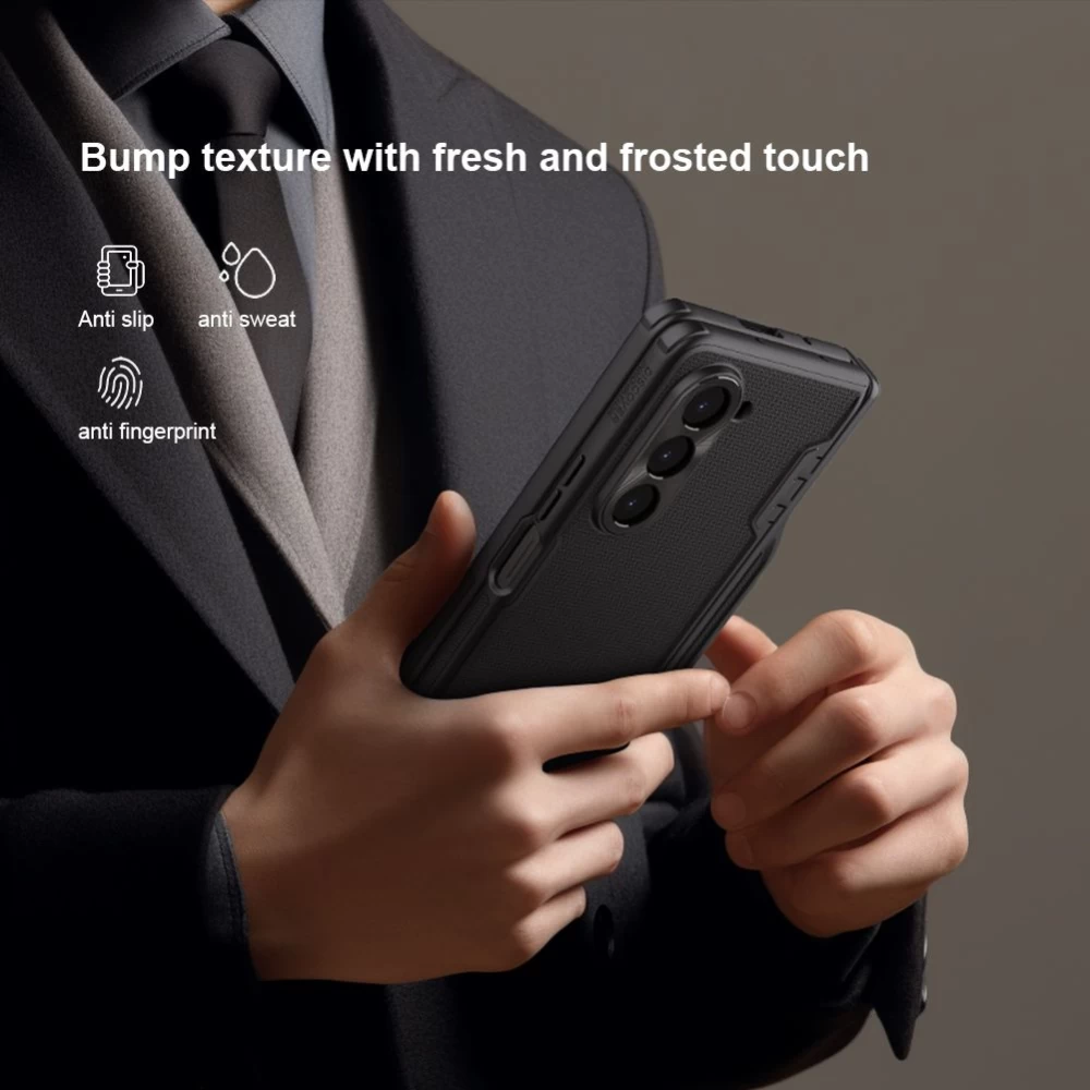 Samsung Galaxy Z Fold 5 skal grön NILLKIN SUPER FROSTED SHIELD (PEN HOLDER VERSION)