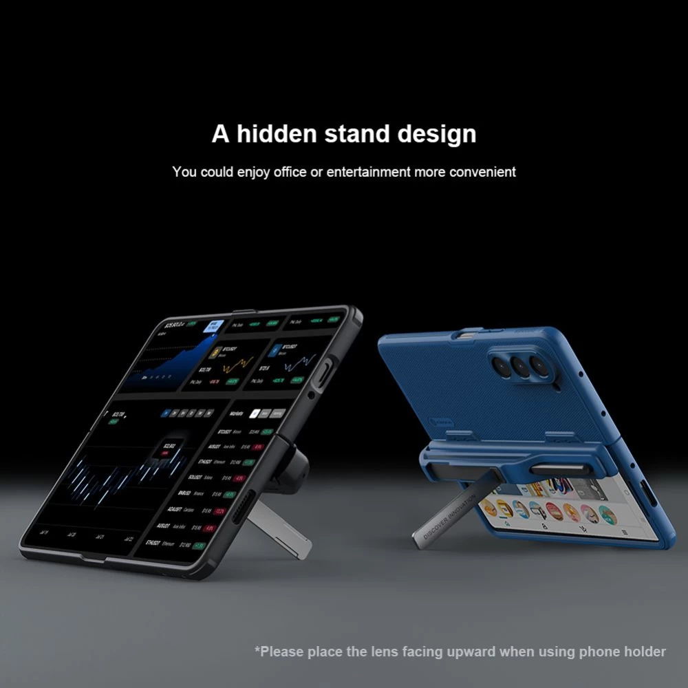 Samsung Galaxy Z Fold 5 skal grön NILLKIN SUPER FROSTED SHIELD (PEN HOLDER VERSION)