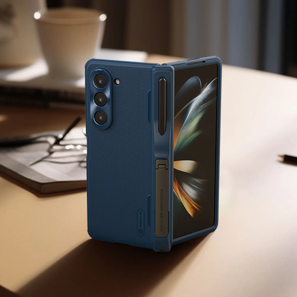 Samsung Galaxy Z Fold 5 skal grön NILLKIN SUPER FROSTED SHIELD (PEN HOLDER VERSION)