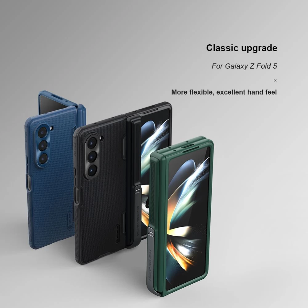 Samsung Galaxy Z Fold 5 vāciņš zaļš NILLKIN SUPER FROSTED SHIELD (BRACKET VERSION)