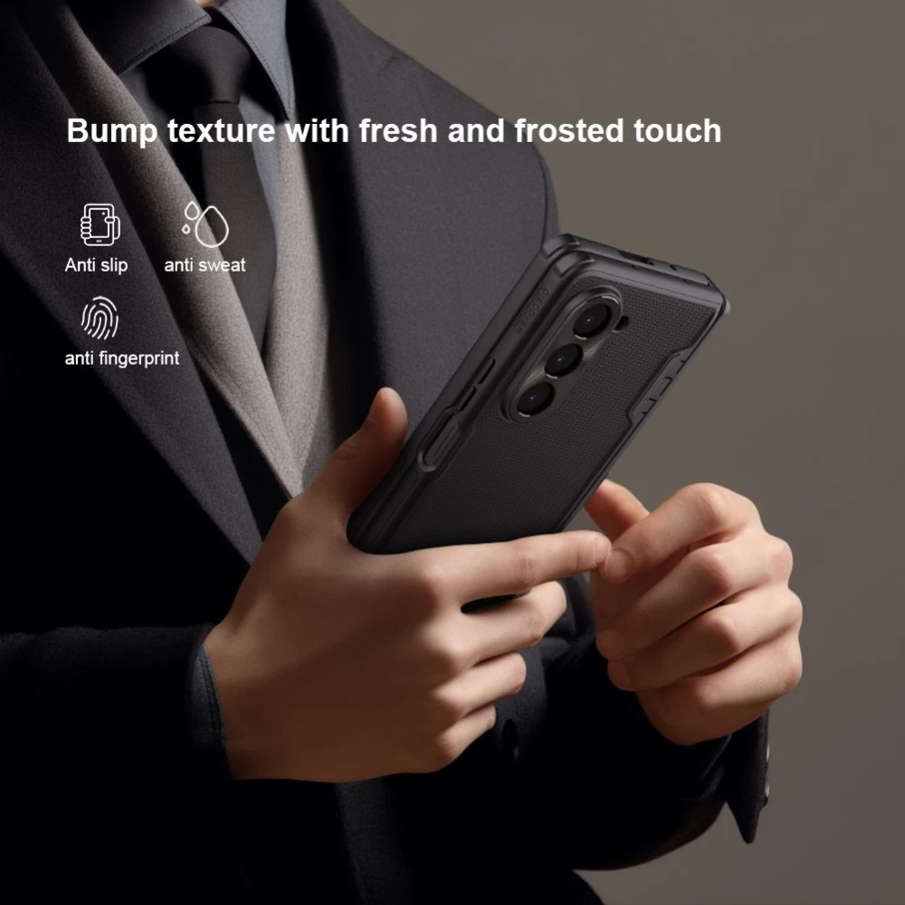 Samsung Galaxy Z Fold 5 vāciņš zaļš NILLKIN SUPER FROSTED SHIELD (BRACKET VERSION)