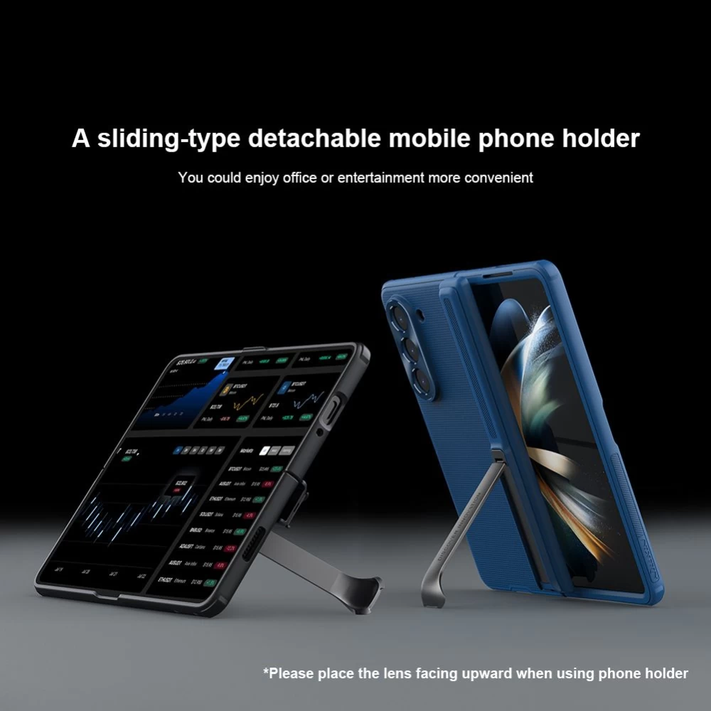Samsung Galaxy Z Fold 5 vāciņš zaļš NILLKIN SUPER FROSTED SHIELD (BRACKET VERSION)