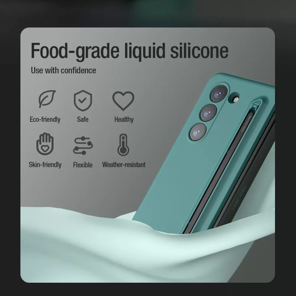 Samsung Galaxy Z Fold 5 case green NILLKIN FLEX PURE FOLD (S PEN Version)