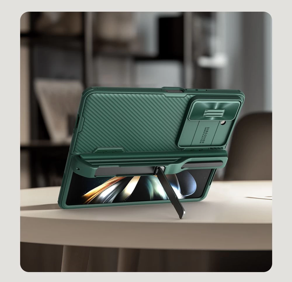 Samsung Galaxy Z Fold 5 skal blå NILLKIN CAMSHIELD FOLD (PEN HOLDER VERSION)