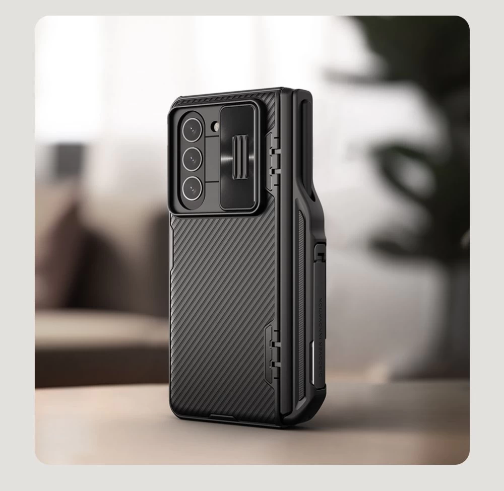 Samsung Galaxy Z Fold 5 skal blå NILLKIN CAMSHIELD FOLD (PEN HOLDER VERSION)