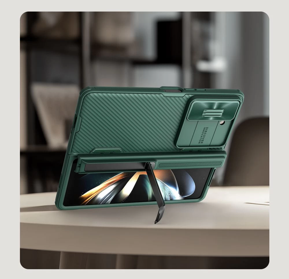Samsung Galaxy Z Fold 5 skal blå NILLKIN CAMSHIELD FOLD (BRACKET VERSION)