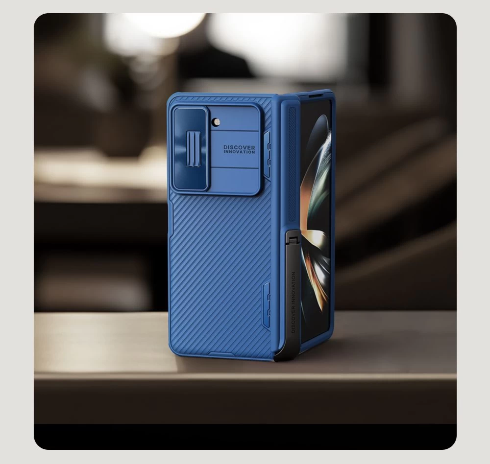 Samsung Galaxy Z Fold 5 skal blå NILLKIN CAMSHIELD FOLD (BRACKET VERSION)