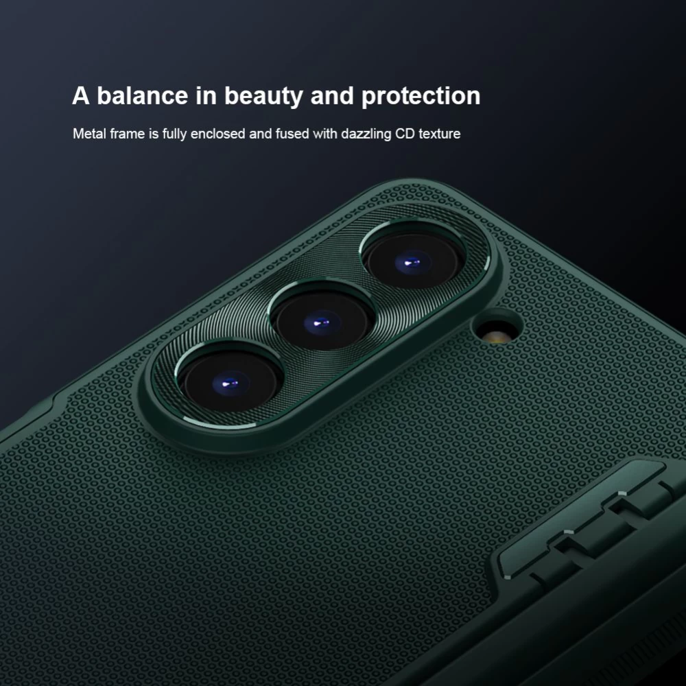 Samsung Galaxy Z Fold 5 vāciņš zils NILLKIN SUPER FROSTED SHIELD (BRACKET VERSION)