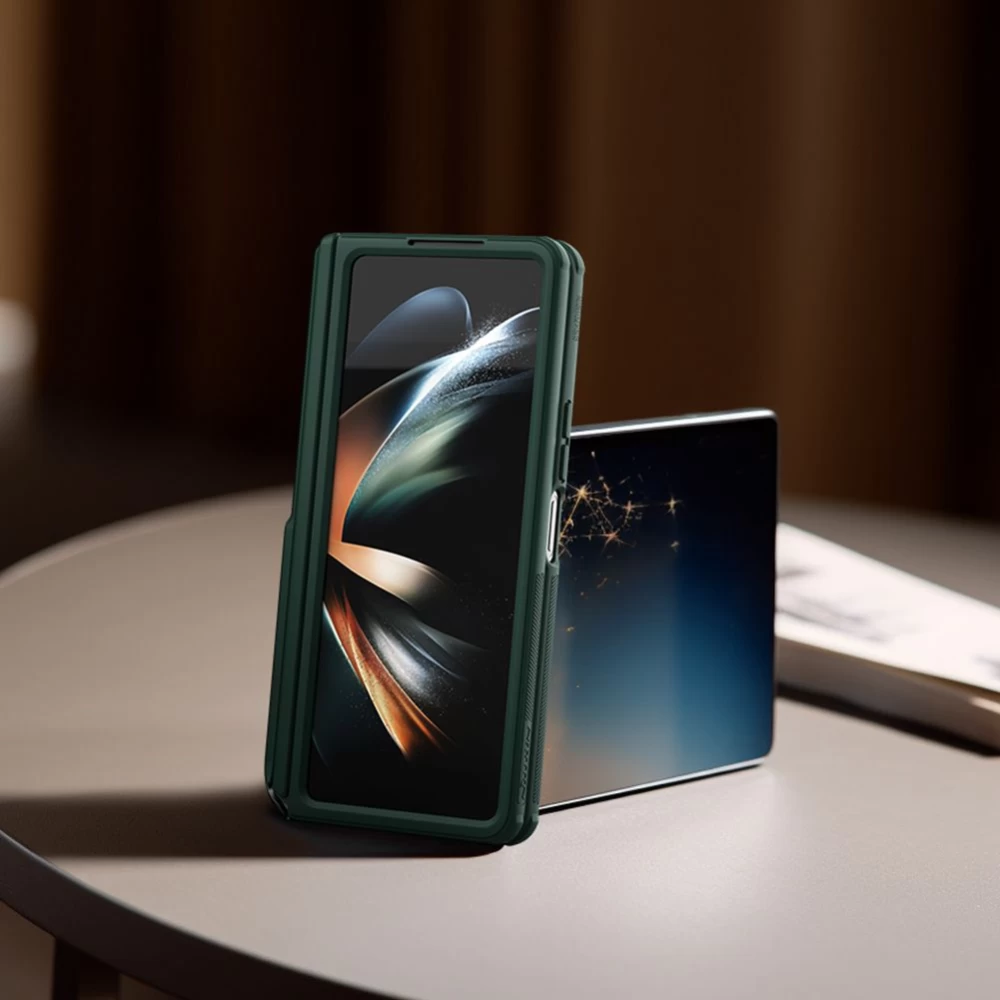 Samsung Galaxy Z Fold 5 vāciņš zils NILLKIN SUPER FROSTED SHIELD (BRACKET VERSION)