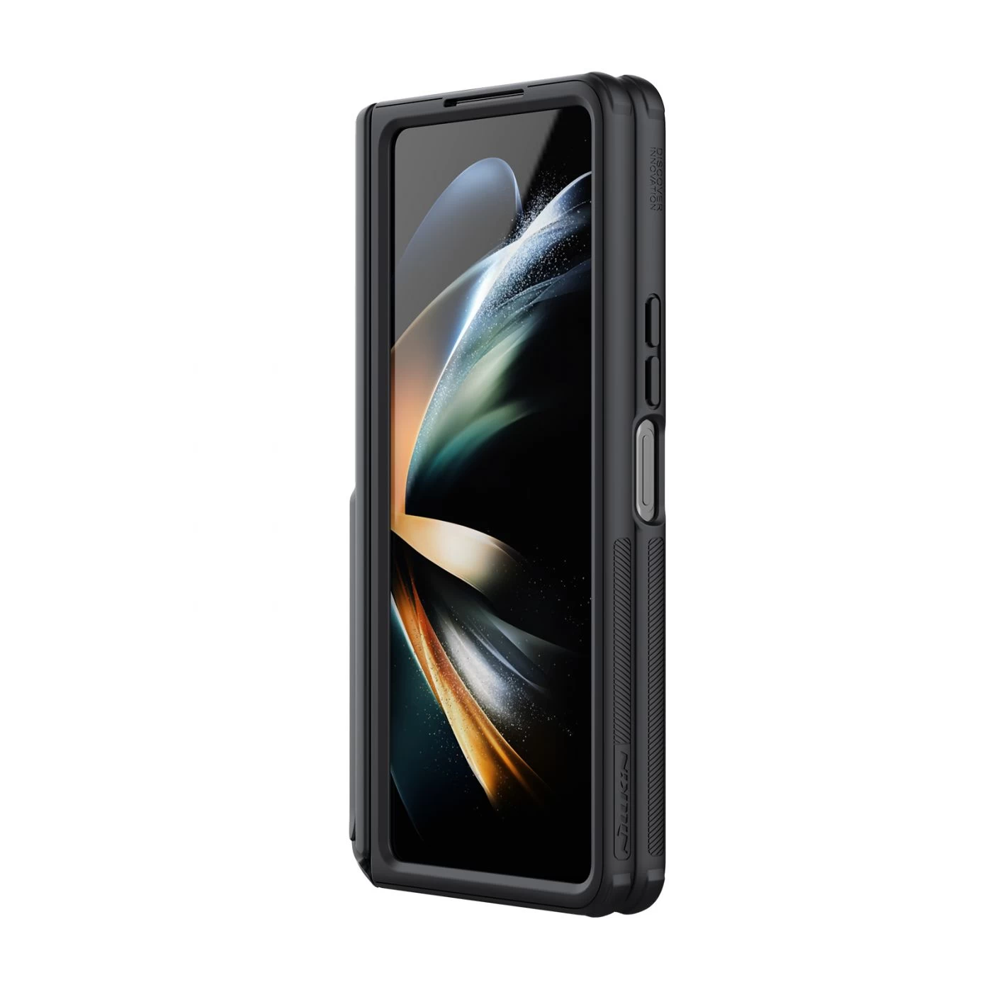 Samsung Galaxy Z Fold 5 vāciņš melns NILLKIN SUPER FROSTED SHIELD (BRACKET VERSION)