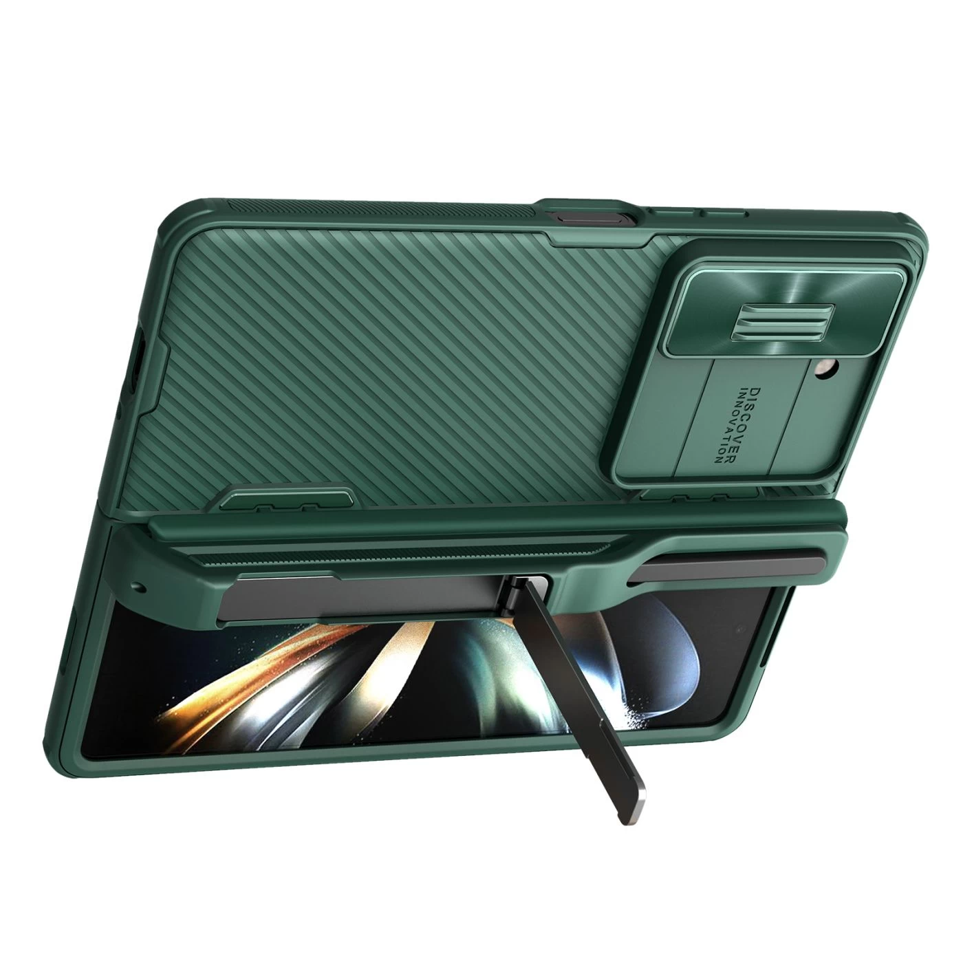 Samsung Galaxy Z Fold 5 skal grön NILLKIN CAMSHIELD FOLD (PEN HOLDER VERSION)