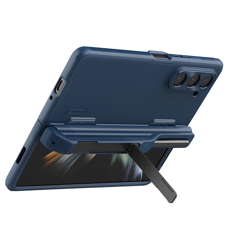 Samsung Galaxy Z Fold 5 skal blå NILLKIN SUPER FROSTED SHIELD (PEN HOLDER VERSION)
