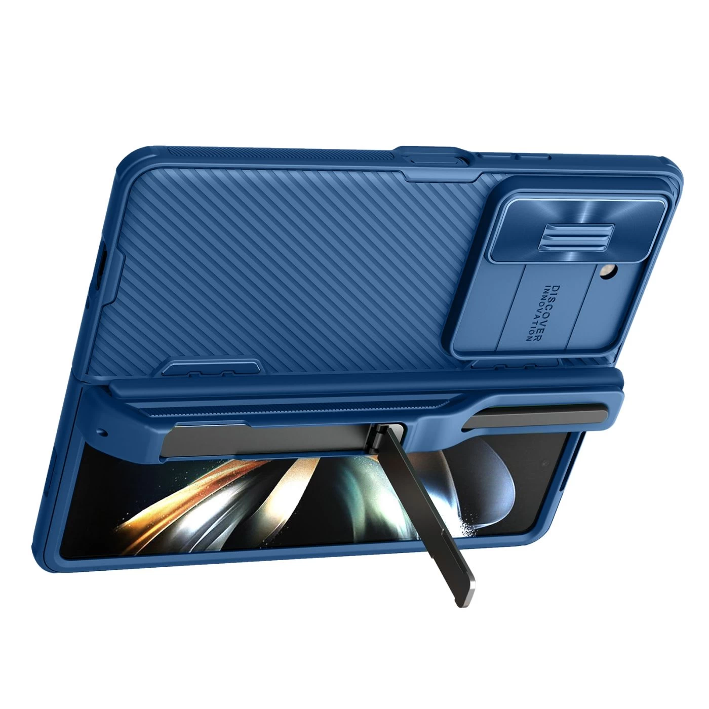 Samsung Galaxy Z Fold 5 skal blå NILLKIN CAMSHIELD FOLD (PEN HOLDER VERSION)