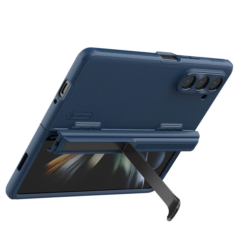Samsung Galaxy Z Fold 5 vāciņš zils NILLKIN SUPER FROSTED SHIELD (BRACKET VERSION)