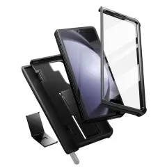 Samsung Galaxy Z Fold 5 vāciņš melns TECH-PROTECT KEVLAR PRO PEN