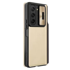 Samsung Galaxy Z Fold 5 fodral gyllene NILLKIN QIN PRO LEATHER