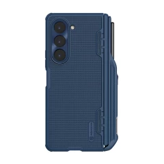Samsung Galaxy Z Fold 5 skal blå NILLKIN SUPER FROSTED SHIELD (PEN HOLDER VERSION)