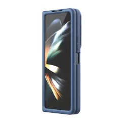 Samsung Galaxy Z Fold 5 vāciņš zils NILLKIN CAMSHIELD SILKY SILICONE (BRACKET VERSION)